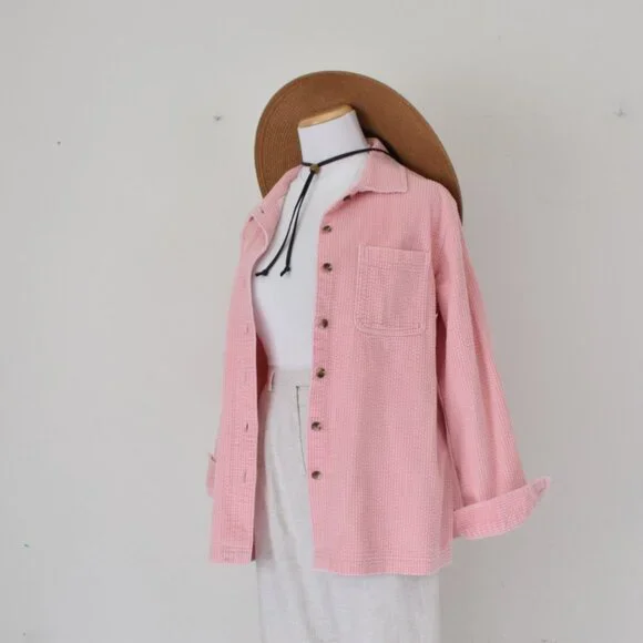 Vintage 00s Corduroy Shirt/Shacket by L.L. Bean‎ size M - Picture 7 of 12